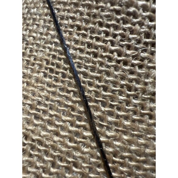 Gunmetal Triple Circle Pendant Necklace Graduated Center Glitter Adj 15-18" - Picture 3 of 4